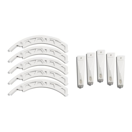 Grid Wheels Fits GD04 Series 22 x 12 Size Rims White Plastic Set Of 5 Equips One Wheel With Screws 4A22120WIN